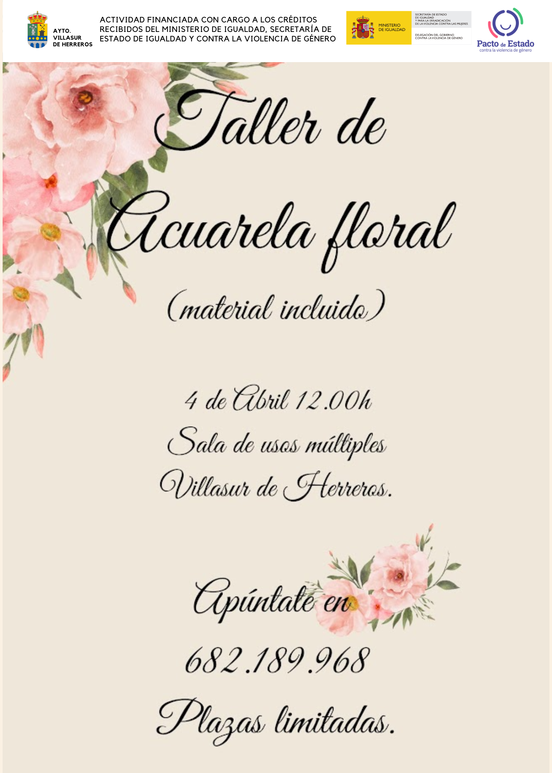 Taller Acuarela Floral