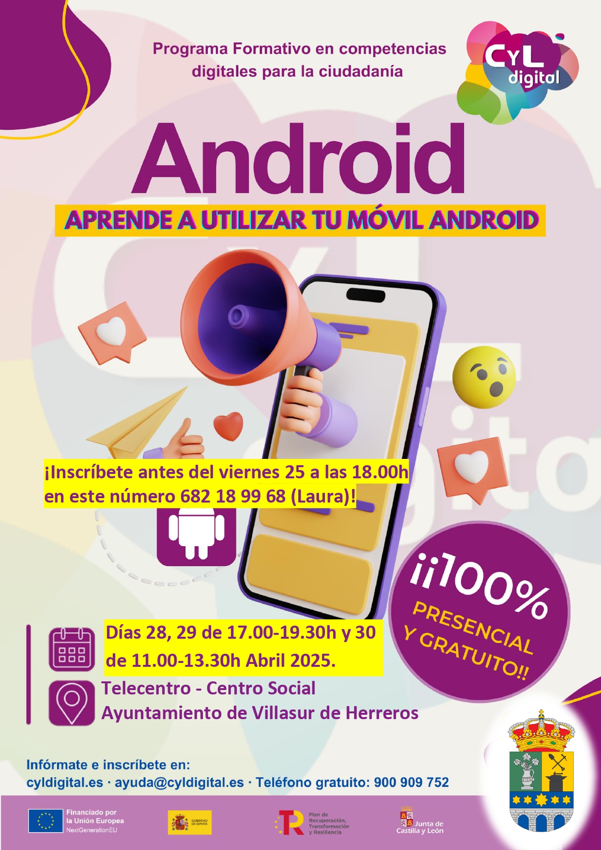 Cambio Horario: Curso CyL Digital