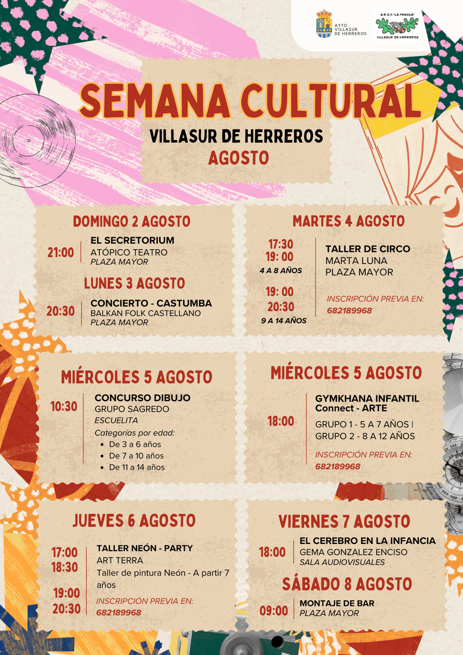 🎭 Semana Cultural 2026 en Villasur de Herreros 🎨🎶